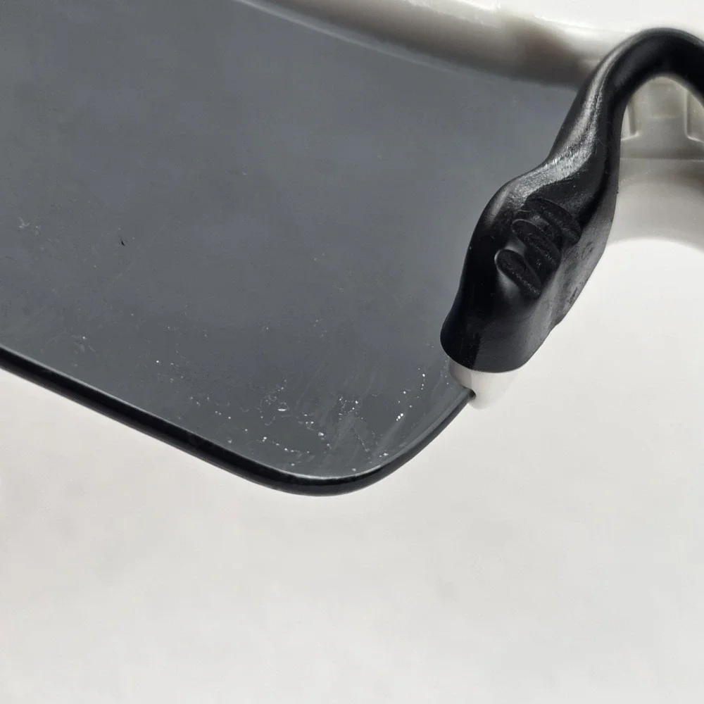 Oakley Radar Sunglasses Mens One Size White Gray Polarized Shield USA Sport
